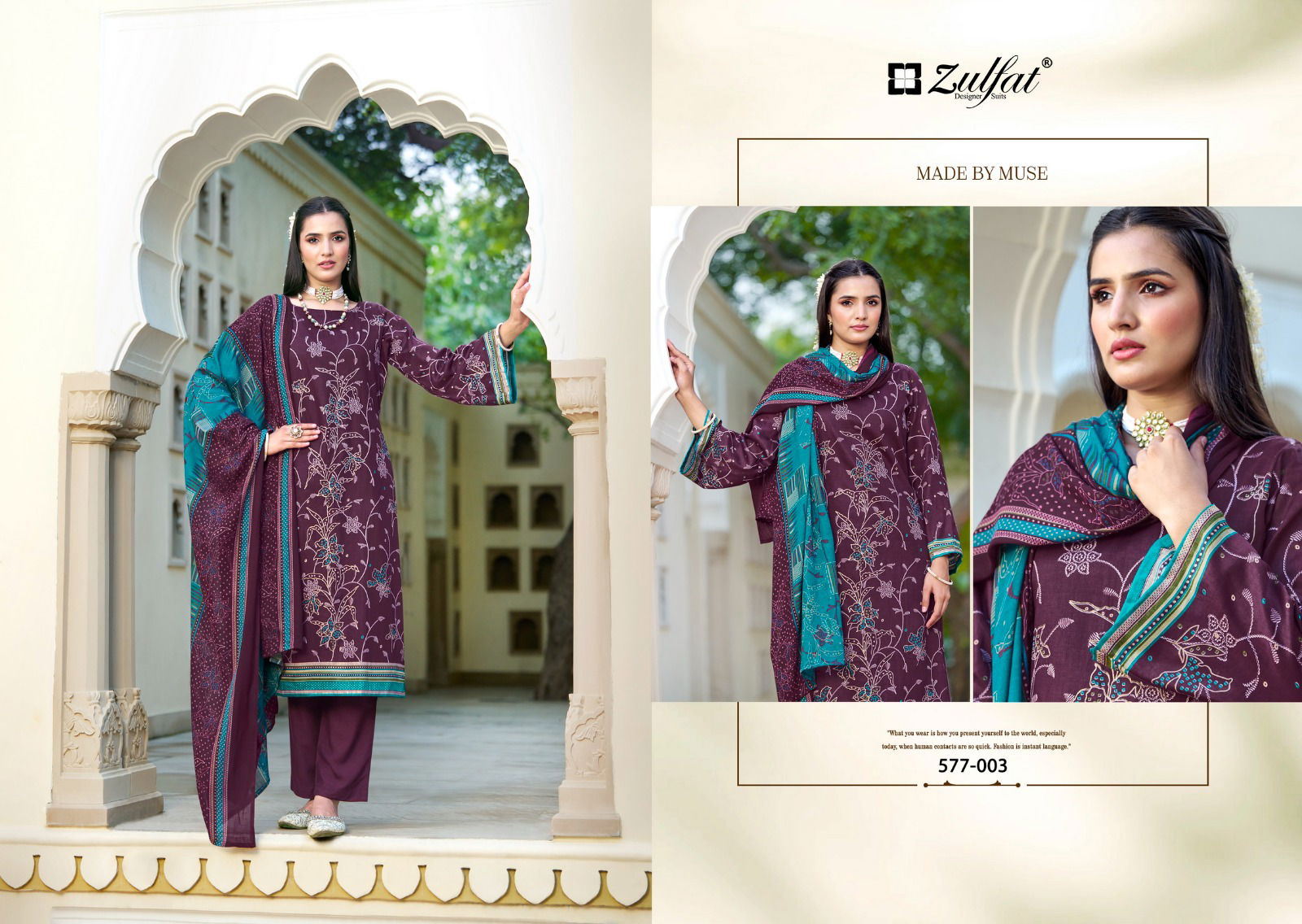 Razia By Zulfat Jam Cotton Printed Dress Material Wholesale Shop In Surat
